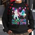 4 Years Old Unicorn Flossing 4Th Birthday Girl Unicorn Party V5 Sweatshirt Gifts for Old Men
