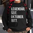 46 Geburtstag Geschenk 46 Jahre Legendär Seit Oktober 1977 Sweatshirt Geschenke für alte Männer