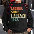 51 Geburtstag Legende Seit Januar 1972 51 Jahre Alt Sweatshirt Geschenke für alte Männer