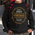 90Th Birthday 90 Years Old Born In 1933 Vintage Ninety Years Sweatshirt Gifts for Old Men