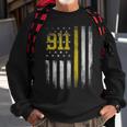 911 Dispatcher - Dispatch Us Flag Police Emergency Responder Sweatshirt Gifts for Old Men