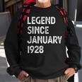 95 Geburtstag Männer Frauen Legende Seit Januar 1928 Langarm Sweatshirt Geschenke für alte Männer