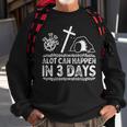 A Lot Can Happen In 3 Days Jesus Cross Christian Easter Day Sweatshirt Gifts for Old Men