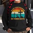 A Lot Can Happen In Three Days Cross Vintage Classic Sweatshirt Gifts for Old Men