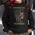 Afghanistan Veteran American Us Flag Proud Army Military Sweatshirt Gifts for Old Men
