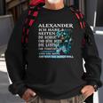 Alexander Sweatshirt personalisiert, mit Drachen & lustigem Spruch Geschenke für alte Männer