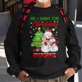 All I Want For Christmas Is My Poppie Snowman Christmas Men Women Sweatshirt Graphic Print Unisex Gifts for Old Men