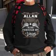 Allan Name - Allan Blood Runs Through My V Sweatshirt Gifts for Old Men