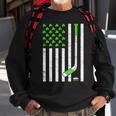 American Flag Irish Hockey Shamrock St Patricks Day Sweatshirt Gifts for Old Men