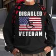 American Flag Retro Vintage Disabled Veteran Retro Vintage Sweatshirt Gifts for Old Men