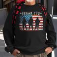American Flag Thank You Veterans Proud Veteran Patrioitc Sweatshirt Gifts for Old Men