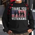 American Flag Thank You Veterans Proud Veteran Usa Day V2 Sweatshirt Gifts for Old Men
