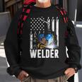American Flag Welder Funny Patriotic Fathers Day Gift V2 Sweatshirt Gifts for Old Men