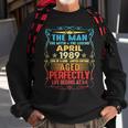 April 1989 The Man Myth Legend 34 Year Old Birthday Gift Sweatshirt Gifts for Old Men