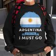 Argentina Is Calling I Must Go Argentina Country Map Flag Men Women Sweatshirt Graphic Print Unisex Gifts for Old Men