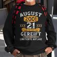 August 2001 Lustige Geschenke Zum 21 Geburtstag Mann Frau Sweatshirt Geschenke für alte Männer