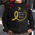 Aunt Uncle Wear Gold For My Niece Childhood Cancer Awareness Sweatshirt Gifts for Old Men
