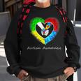 Autism Awareness Hands In Heart Puzzle Pieces Sweatshirt Gifts for Old Men