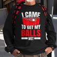 I Came To Get My Balls Wet Alkoholischer Bier-Pong Sweatshirt Geschenke für alte Männer