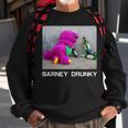 Barney Drunky Wine Bottle The Dinosaur Sweatshirt Gifts for Old Men