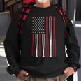 Baseball 4Th Of July American Flag Patriotic Sports Player Sweatshirt Gifts for Old Men