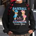 Baseball Or Bows Grandpa Loves You Baby Gender Reveal Sweatshirt Gifts for Old Men