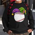 Baseball Sports Lover Mardi Gras Carnival Party Jester Sweatshirt Gifts for Old Men