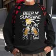 Beer N Sunshine The Only Bs I Need Funny Summer Drinking Sweatshirt Gifts for Old Men