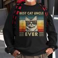 Best Cat Uncle Ever Vintage Retro Cat Dad Father Day Sweatshirt Gifts for Old Men