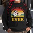 Best Cow Dad Ever Funny Cow Farmer Design Sweatshirt Gifts for Old Men