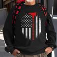 Best Firefighter Dad Ever American Flag Fathers Day V2 Sweatshirt Gifts for Old Men