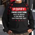 Best Gift Awesome Poppy Cool Fathers Day Gift Sweatshirt Gifts for Old Men