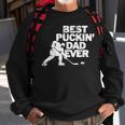 Best Puckins Dad Ever Cool Ice Hockey Gift For Father Sweatshirt Gifts for Old Men