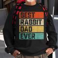 Best Rabbit Dad Ever Funny Rabbits Men Father Vintage Sweatshirt Gifts for Old Men