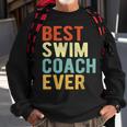 Best Swim Coach Ever Swimming Coach Swim Teacher Retro Sweatshirt Gifts for Old Men