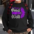 Beste Oma Der Welt Zum Muttertag Lila Blume Sweatshirt Geschenke für alte Männer