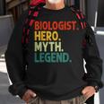 Biologist Hero Myth Legend Vintage Biologie Sweatshirt Geschenke für alte Männer