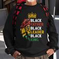 Black Father Black Leader Black King Junenth Lion Dad Gift For Mens Sweatshirt Gifts for Old Men