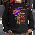 Black History Month African Woman Afro I Am The Storm Sweatshirt Gifts for Old Men