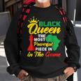 Black Queen Unapologetically Educated African Black History Sweatshirt Gifts for Old Men