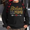 Blessed To Be Called Mimi Leopart Red Plaid Buffalo Xmas Sweatshirt Gifts for Old Men