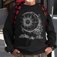 Bohemian Aesthetic Moon Sun Astrology Science Astronomy Sweatshirt Gifts for Old Men
