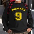 Burreaux Number 9 Louisiana Football Fan Men Women Sweatshirt Graphic Print Unisex Gifts for Old Men