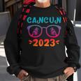 Cancun 2023 Vacation Vintage Matching Cool Glasses Souvenir Sweatshirt Gifts for Old Men