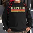 Captain Funny Job Title Profession Birthday Worker Idea Sweatshirt Gifts for Old Men