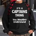 Captains Thing College University Alumni Funny Sweatshirt Gifts for Old Men