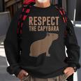 Capybara Gifts Respect The Capybara Cute Animal Sweatshirt Gifts for Old Men