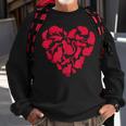 Cat Heart Valentines Day Funny Women Kitty Kitten Lover Sweatshirt Gifts for Old Men