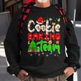 Christmas Cookie Baking Team Xmas Lights Santa Gingerbread Men Women Sweatshirt Graphic Print Unisex Gifts for Old Men