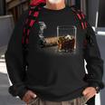 Cigar And Bourbon Great Gift For Cigar Lounge Lovers Sweatshirt Gifts for Old Men